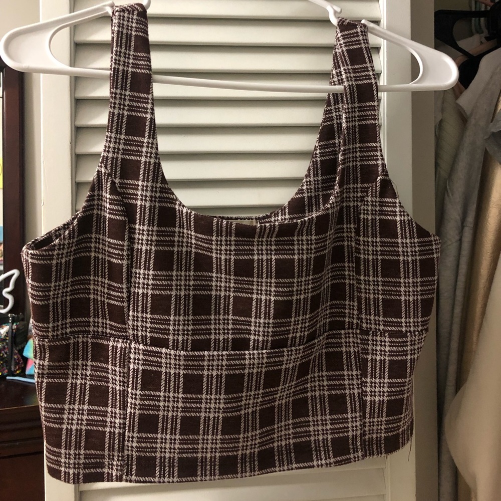 Altar’d State Plaid Crop Top
